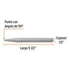 Punzón 1/2' para barrenar, largo 5-1/2', TRUPER 3