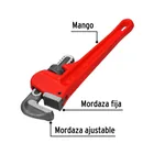 Llave stilson 8' cuerpo de hierro maleable, PRETUL 2