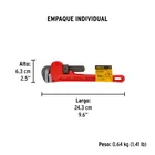 Llave stilson 10' cuerpo de hierro maleable, PRETUL 5