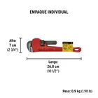 Llave stilson 12' cuerpo de hierro maleable, PRETUL 5