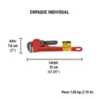 Llave stilson 14' cuerpo de hierro maleable, PRETUL 5