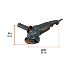 Esmeriladora angular 4-1/2', 1250W, TRUPER INDUSTRIAL 2