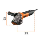 Esmeriladora angular 4-1/2', 750W, TRUPER ERGO PRO 2