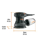 Lijadora roto orbital 5', 260W, TRUPER INDUSTRIAL 3