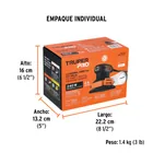 Lijadora orbital 1/4 hoja, 240W, TRUPER PRO 5