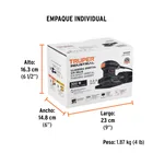 Lijadora orbital 1/4 hoja, 300W, TRUPER INDUSTRIAL 5