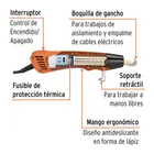 Mini pistola de calor 350W, TRUPER PRO 2