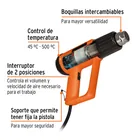 Pistola de calor 2000W con 9 accesorios, TRUPER PRO 2