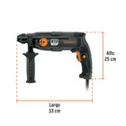 Rotomartillo SDS Plus/destornillador 2 J, 650W, INDUSTRIAL 2