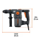 Rotomartillo SDS Plus/destornillador 6 J, 1600W, INDUSTRIAL 2