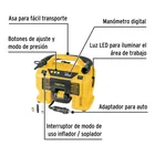 Inflador/soplador para auto, 20V, 1 batería 2Ah, PRETUL 2