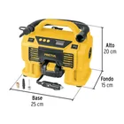 Inflador/soplador para auto, 20V, 1 batería 2Ah, PRETUL 4