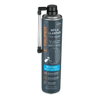 Inflallantas con sellador, 20 oz (550 g), TRUPER