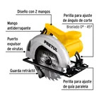 Sierra circular 7-1/4', 1200W, PRETUL 4