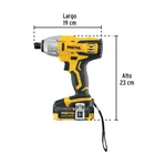 Destornillador de impacto 1/4', 20V, 1 batería 2Ah, PRETUL 3
