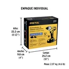 Destornillador de impacto 1/4', 20V, 1 batería 2Ah, PRETUL 5