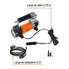 Inflador portátil 12 V para auto, con linterna LED, TRUPER 3