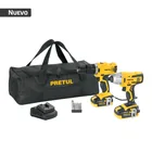 Combo rotomartillo/dest + dest/impacto, 20V, PRETUL 1