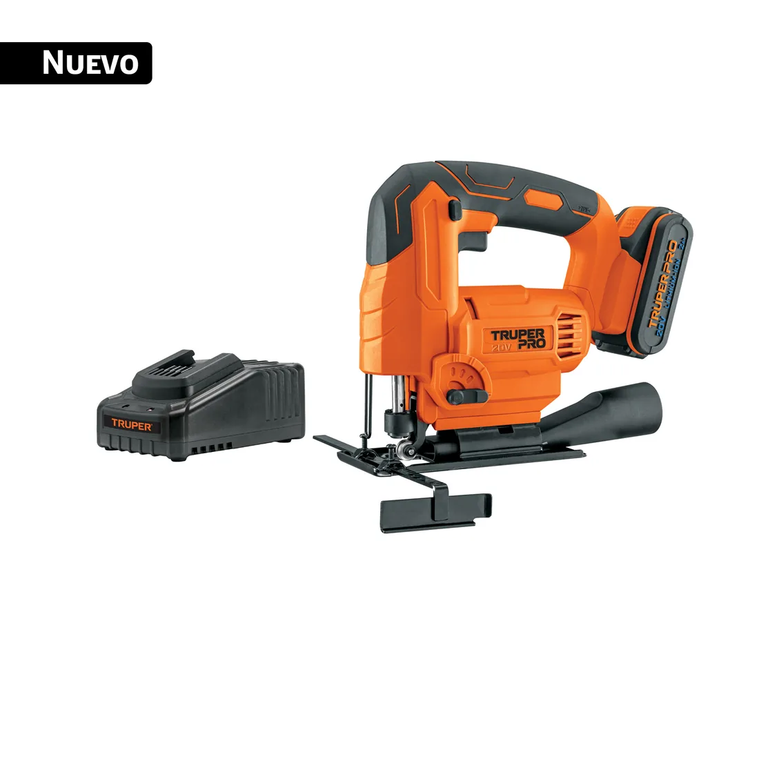 Sierra caladora 20V, 1 batería 2Ah, TRUPER PRO