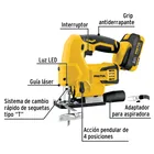 Sierra caladora, 20V, 1 batería 2Ah, PRETUL 2