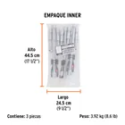 Llave de cruz 14' plegable pulida y cromada, TRUPER 5