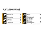 Kit de puntas diamantadas para herramienta rotativa, 20 pzas 3