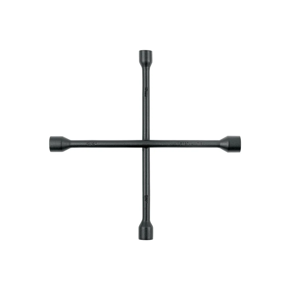 Llave de cruz 14', acabado negro mate, PRETUL