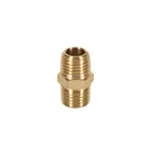 Niple de latón, macho-macho, cuerda 1/4' NPT, TRUPER 1