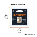 Cople de latón, hembra-hembra, cuerda 1/4' NPT, TRUPER 4
