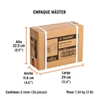 Cople de latón, hembra-hembra, cuerda 1/4' NPT, TRUPER 6
