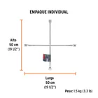 Llave de cruz 20' pulida y cromada, TRUPER 5
