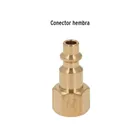 Conector rápido de latón, hembra, cuerda 1/4' NPT, TRUPER 2