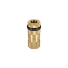 Cople rápido de latón, hembra, cuerda 1/4' NPT, TRUPER 1