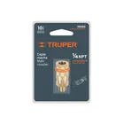 Cople rápido de latón, macho, cuerda 1/4' NPT, TRUPER 3