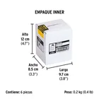Niple de acero, macho-macho, cuerda 1/4' NPT, PRETUL 5