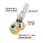 Cabeza infladora llantas con clip, hembra, 1/4' NPT, TRUPER 2