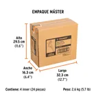 Cabeza infladora llantas con clip, hembra, 1/4' NPT, TRUPER 6