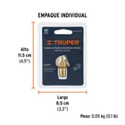 Cabeza infladora de llantas, macho, cuerda 1/4' NPT, TRUPER 4