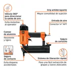 Clavadora neumática profesional, calibre 18, TRUPER 7