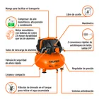 Compresor libre de aceite, 24L, 2-2/3HP, 127V, TRUPER 4
