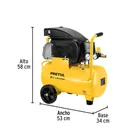 Compresor lubricado, 20L, 2-1/2HP, horizontal, 127V, PRETUL 3