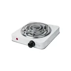Parrilla eléctrica 1 quemador en espiral, blanca, BASIC 1