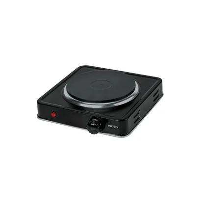 Parrilla eléctrica 1 quemador de disco, negra, VOLTECK