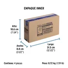Lámpara espiral T4 45 W alta potencia luz de día, caja 6