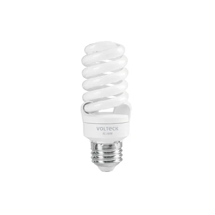 Lámpara espiral mini T2 15 W luz de día en blíster, VOLTECK