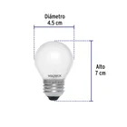 Foco incandescente 40W para horno/refrigerador, perla 4