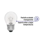 Foco incandescente 25W para horno/refrigerador, transparente 3
