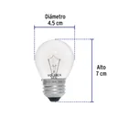 Foco incandescente 25W para horno/refrigerador, transparente 4
