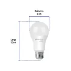 Foco LED 14W (75W) A19, 3000K blanca cálida, 1150 lm, BASIC 3