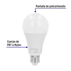 Foco LED 16W (100W) A22, 6500K blanca fría, 1550 lm, BASIC 2